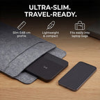Hybrid 15W Premium Dual Wireless Charging Pad - Grey
