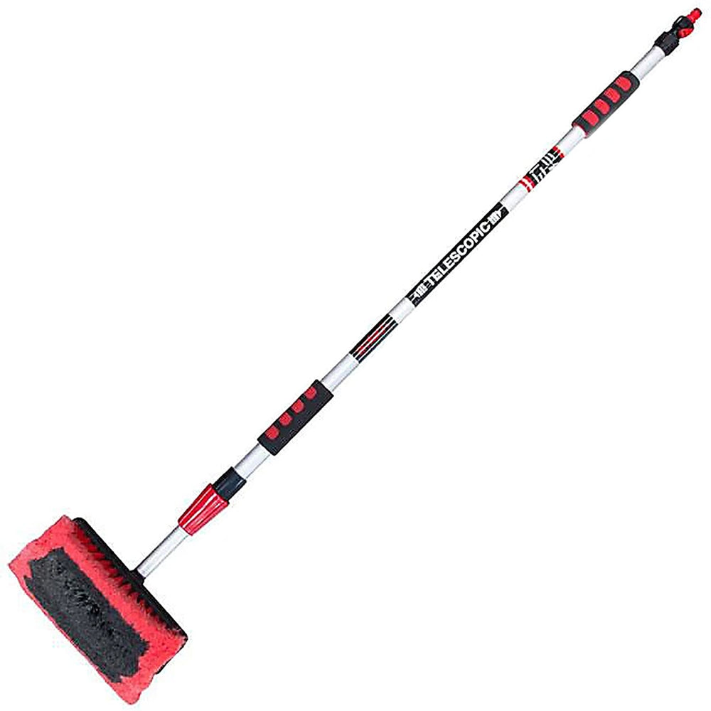 2 in 1 Telescopic Car Cleaner with Mop and Mitt Water Fed with Hose Attachment