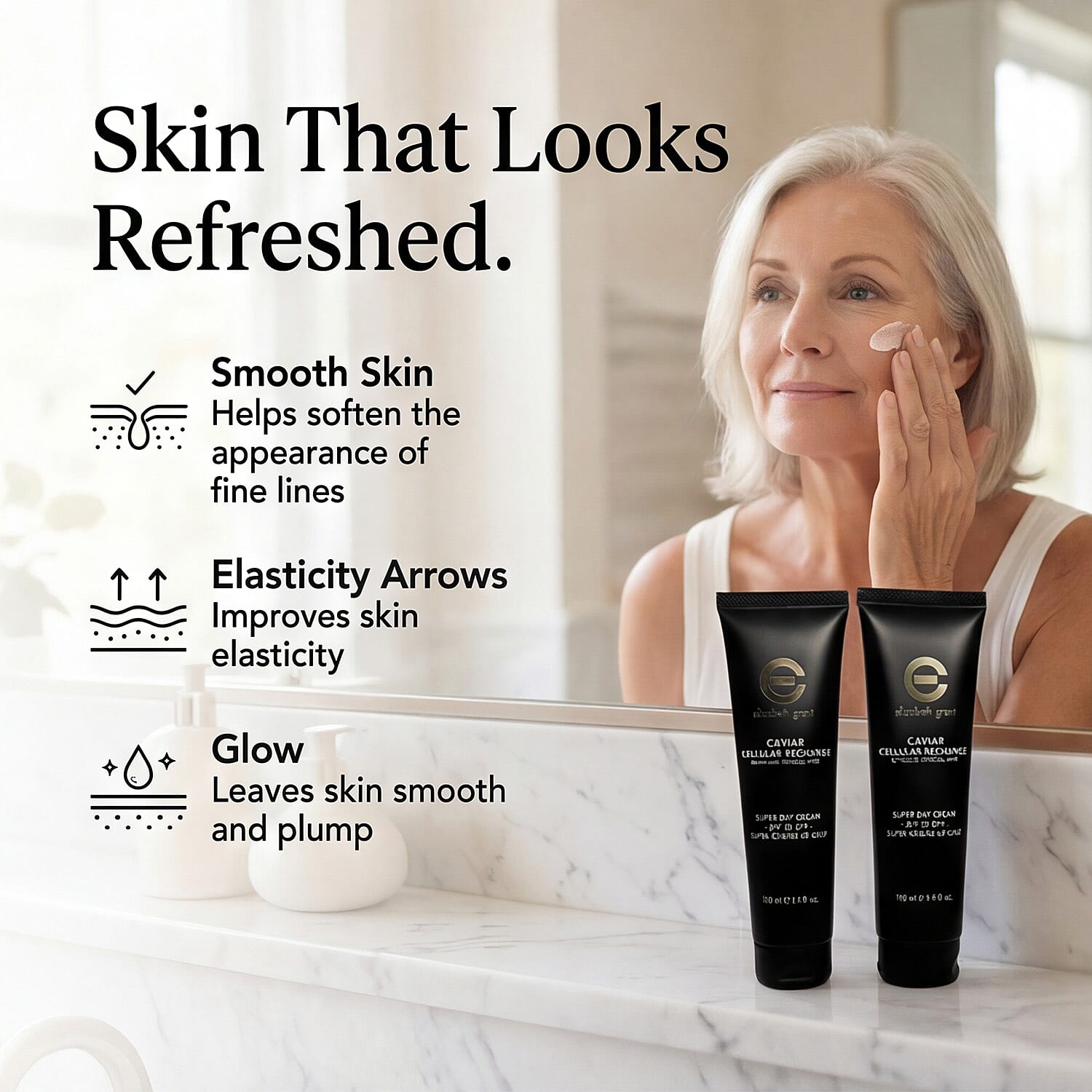 Elizabeth Grant Caviar Cellular Recharge Super Day Cream With SPF30 Duo Bundle - 100ml each