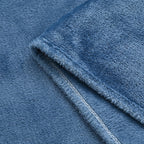 Hush Haven Super Soft Teddy Fleece Throw Single Layer Blanket - Blue