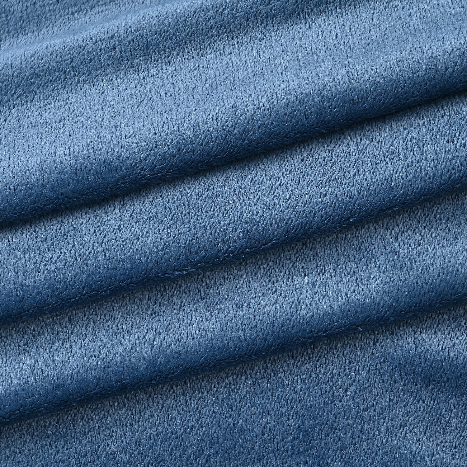 Hush Haven Super Soft Teddy Fleece Throw Single Layer Blanket - Blue