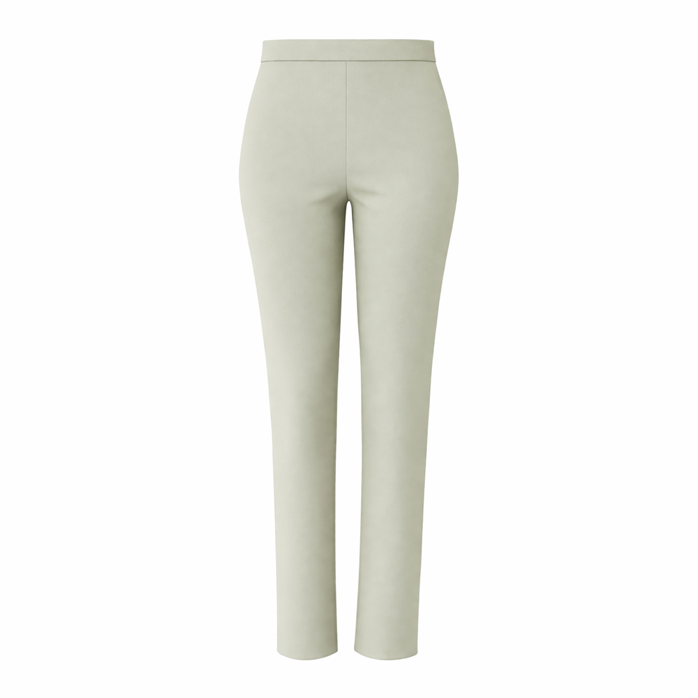 Classic Jean Style Stretch Trousers With 27 Inch Leg (Size 16) - Ligh Khaki_8218704