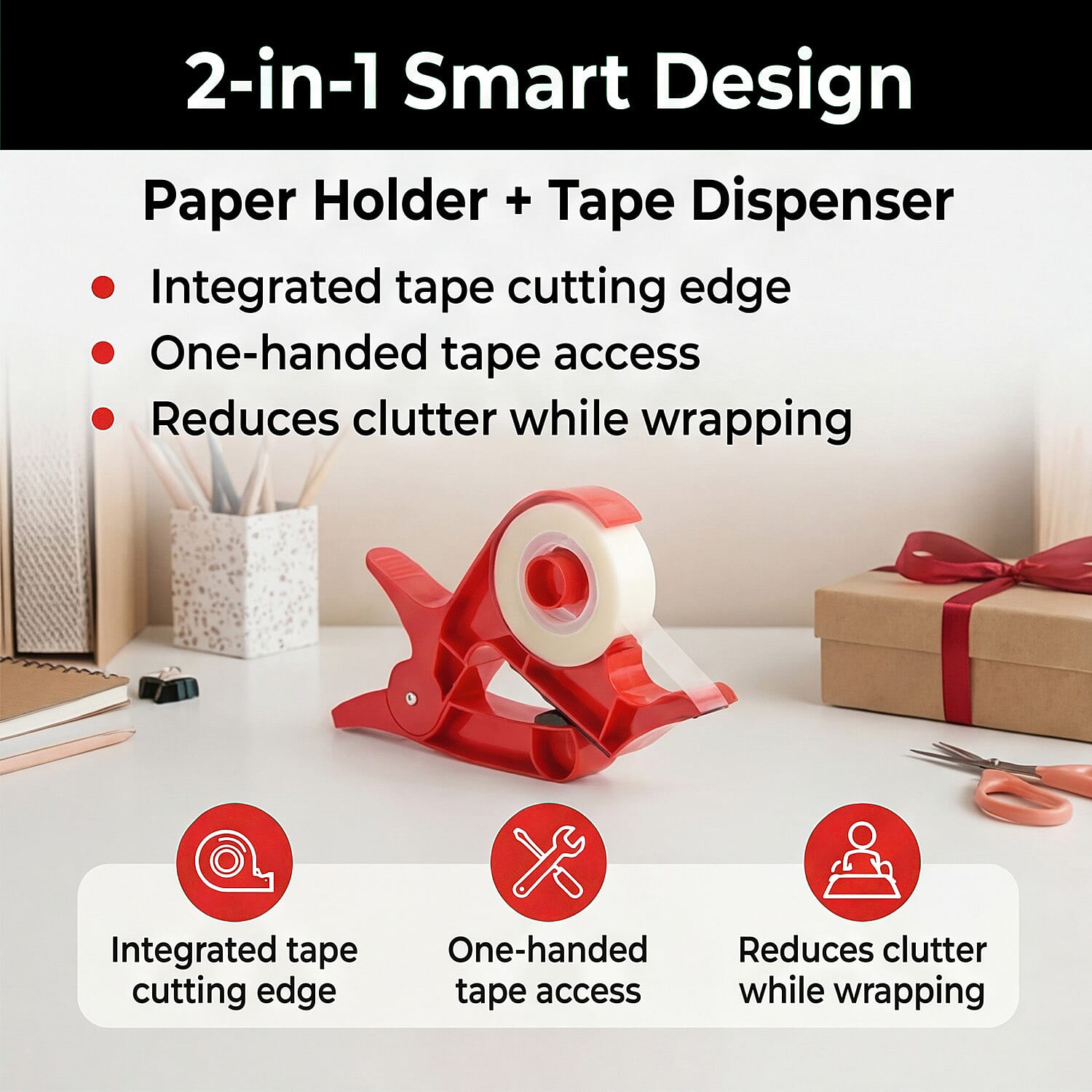 Stationary (Size - One Size) - Red & Red