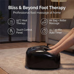 Bliss - Beyond Foot Therapy with 55 Degree C Heat Therapy, 2 Massage Modes, 3 Intensity Levels - Black
