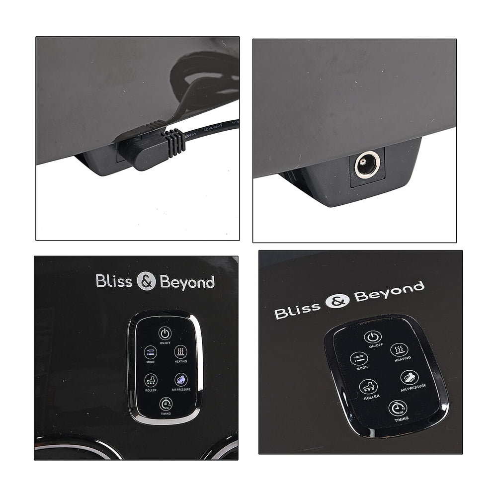 Bliss - Beyond Foot Therapy with 55 Degree C Heat Therapy, 2 Massage Modes, 3 Intensity Levels - Black