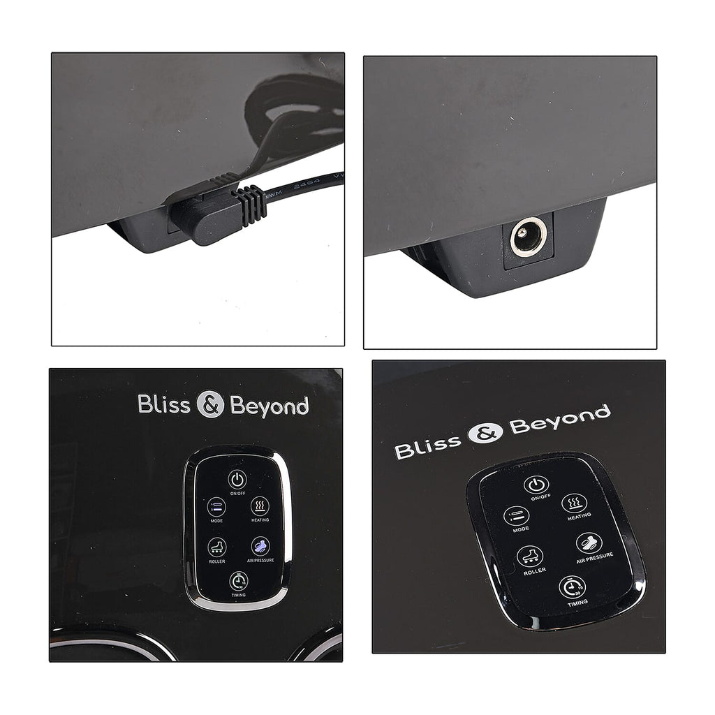 Bliss - Beyond Foot Therapy with 55 Degree C Heat Therapy, 2 Massage Modes, 3 Intensity Levels - Black