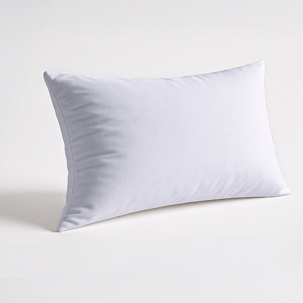 Hush Haven Tencel Patterned Pillow Case and Cover (Size 75x1 cm) - White & White_8222652