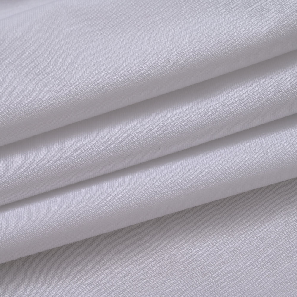 Hush Haven Tencel Patterned Pillow Case and Cover (Size 75x1 cm) - White & White_8222652_5