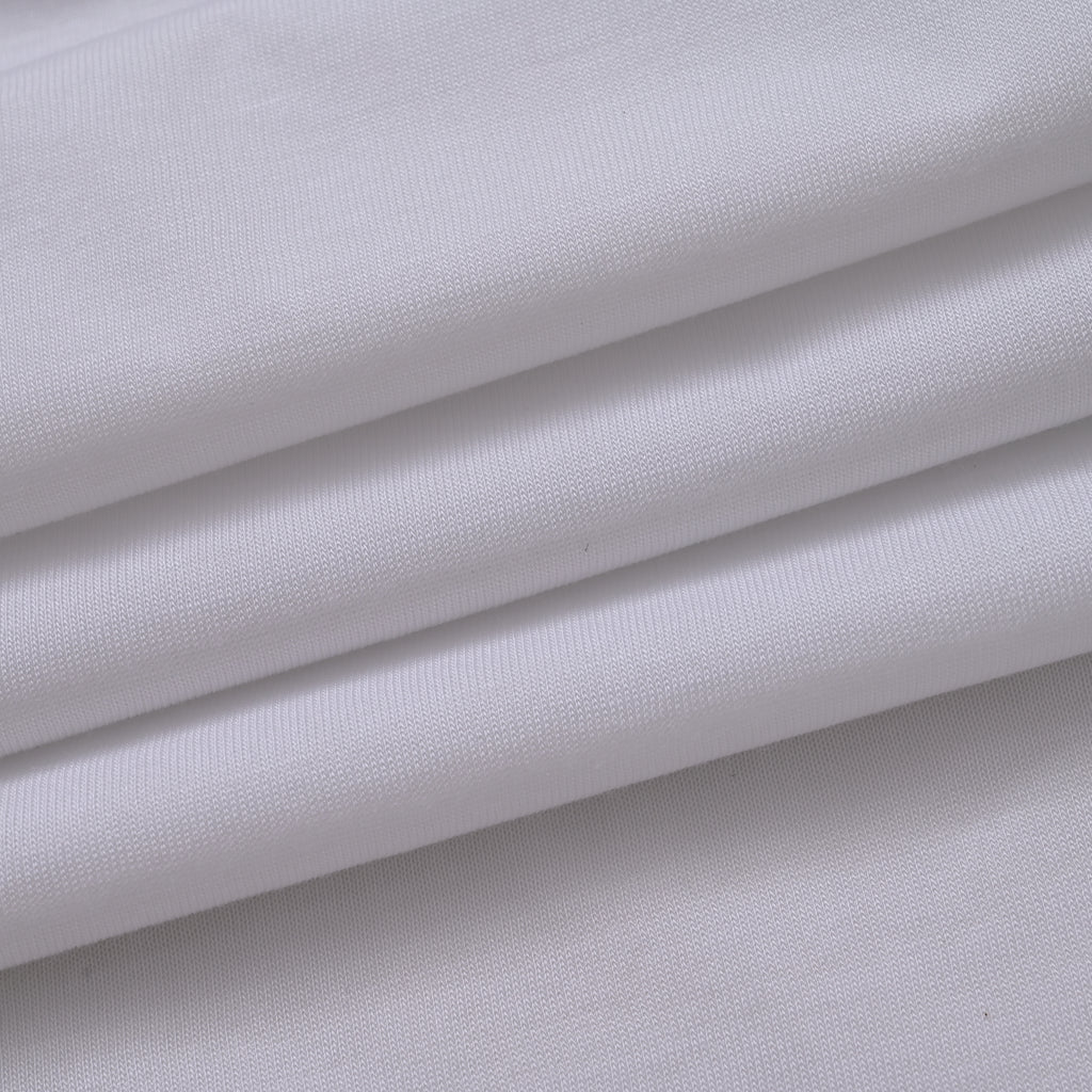 Hush Haven Tencel Patterned Pillow Case and Cover (Size 75x1 cm) - White & White_8222652_5