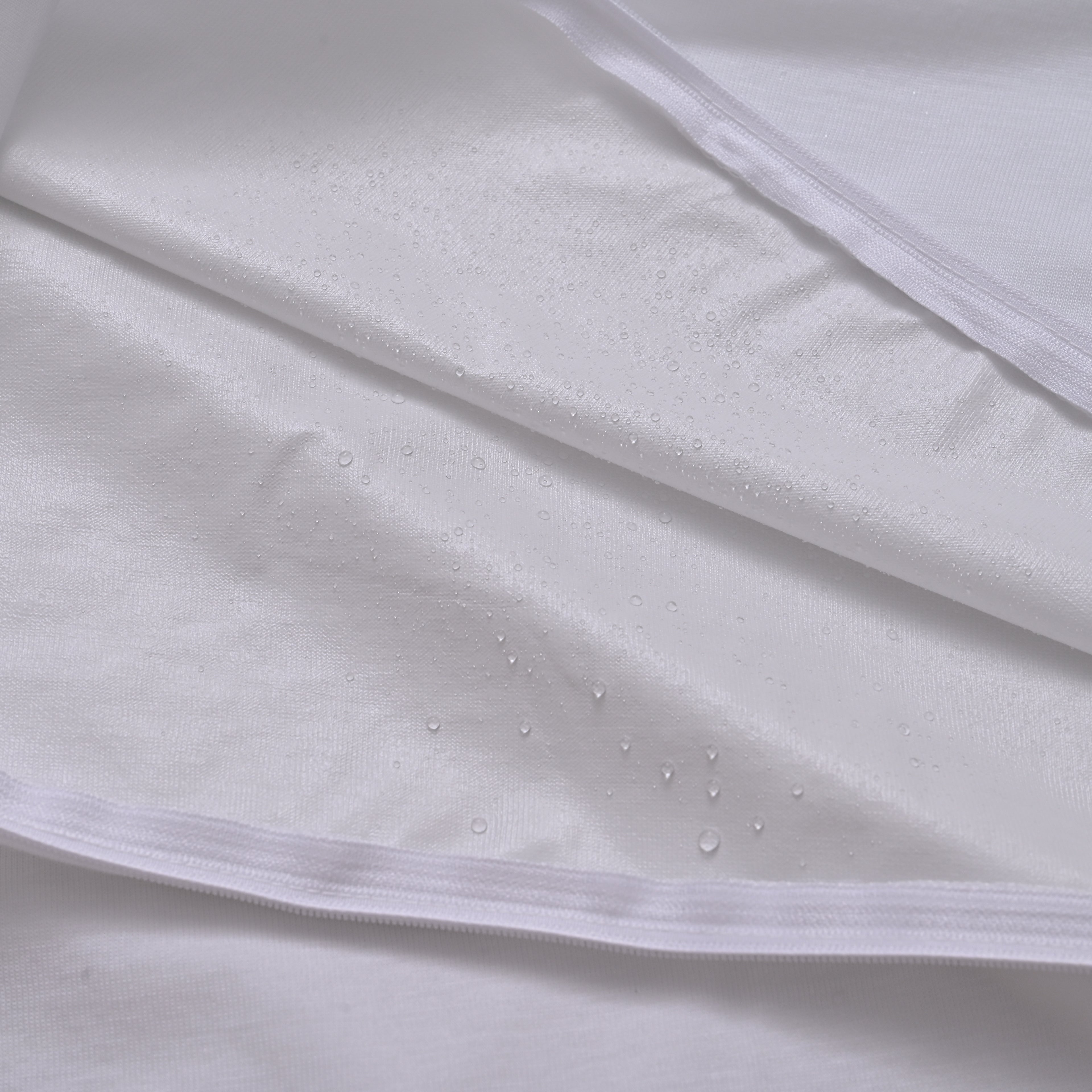 Hush Haven Tencel Patterned Pillow Case and Cover (Size 75x1 cm) - White & White_8222652_6