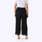 Patterned Palazzo (Size - One Size) - Black & Black_8223940_3