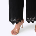 Patterned Palazzo (Size - One Size) - Black & Black_8223940_7