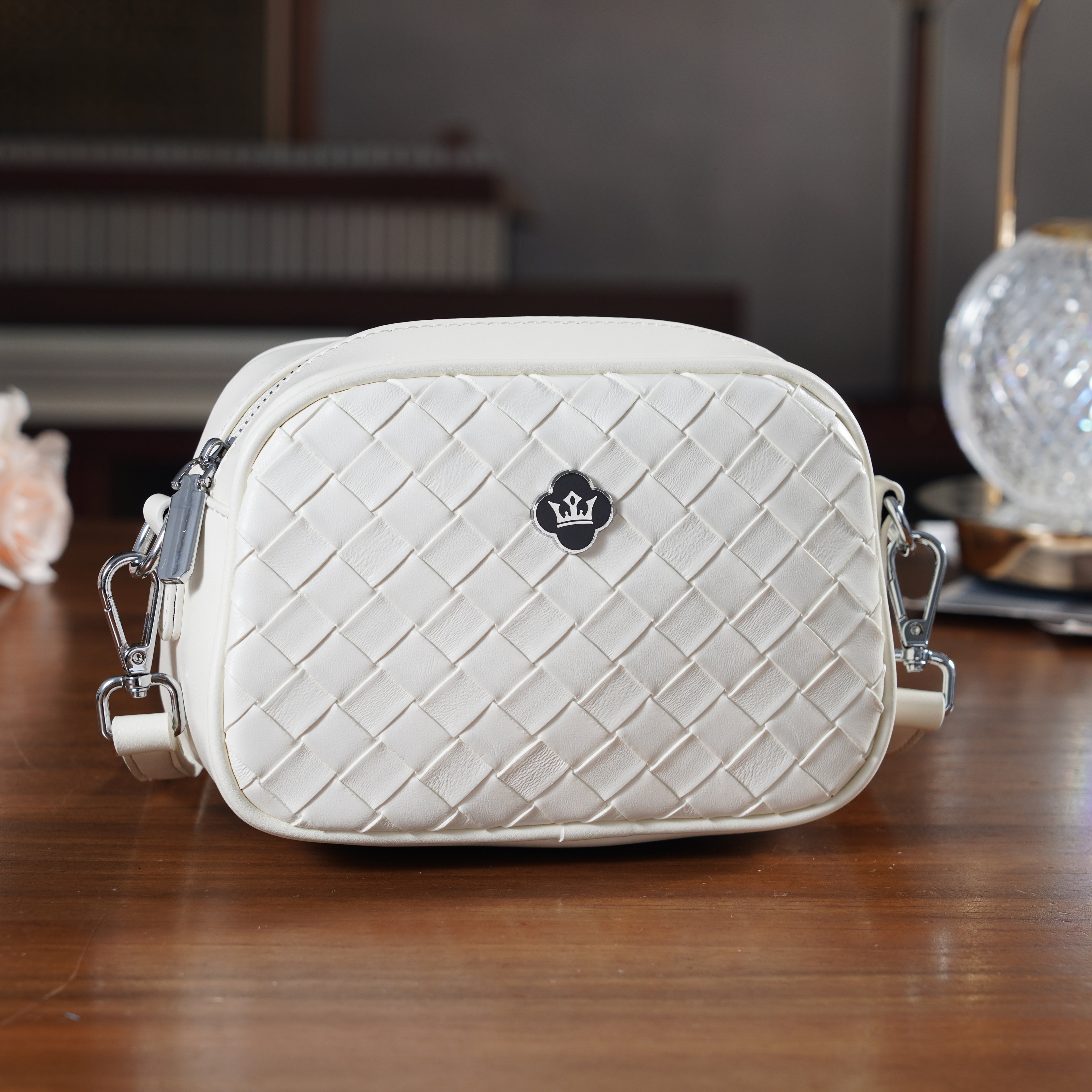 BIG BLACK FRIDAY DEAL - Genuine leather Crossbody Bag  - White_8224176_1