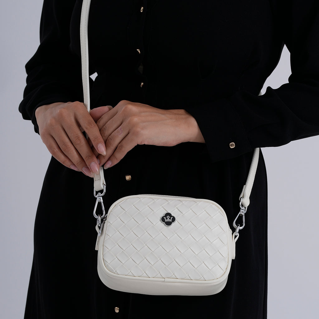 BIG BLACK FRIDAY DEAL - Genuine leather Crossbody Bag  - White_8224176_3
