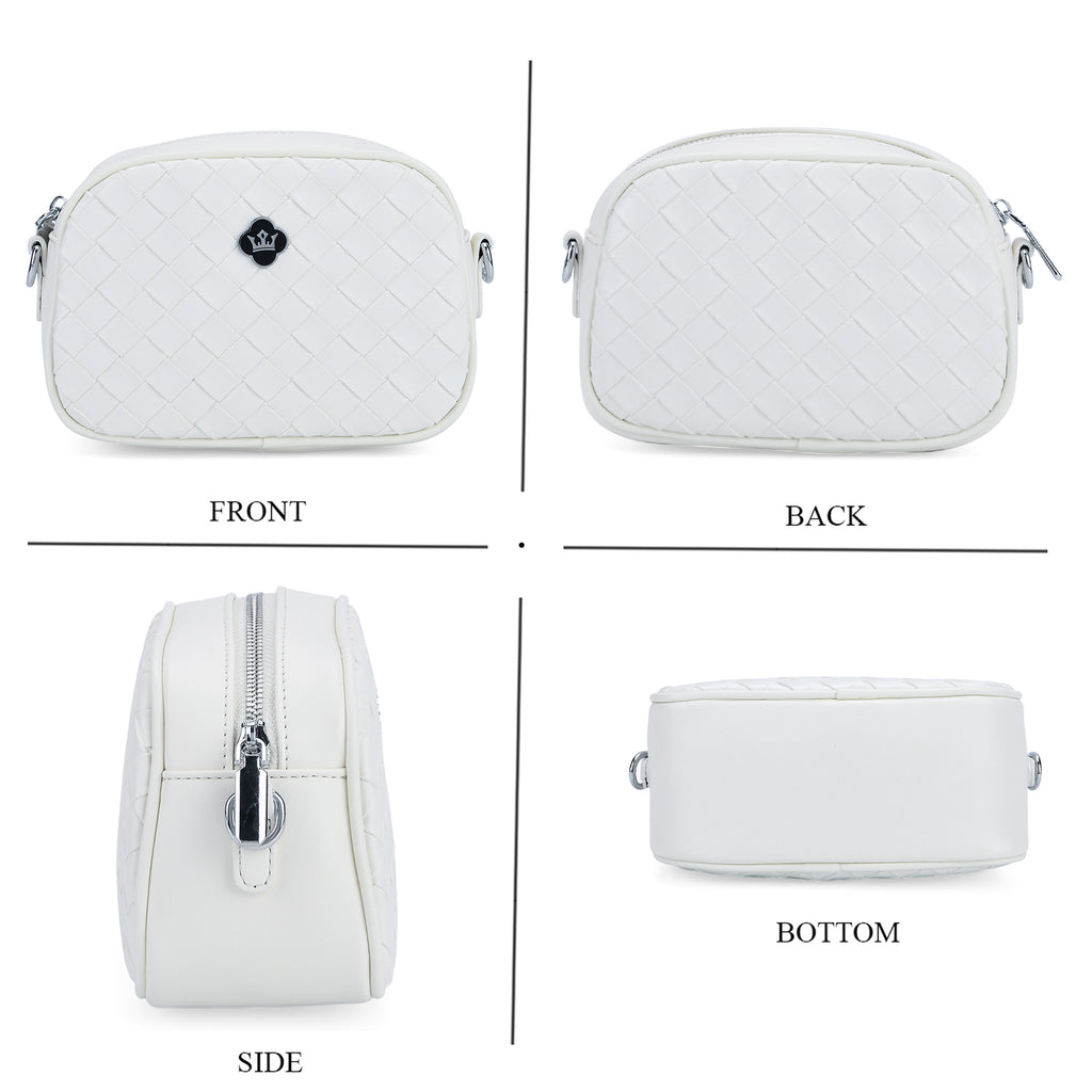 BIG BLACK FRIDAY DEAL - Genuine leather Crossbody Bag  - White_8224176_4