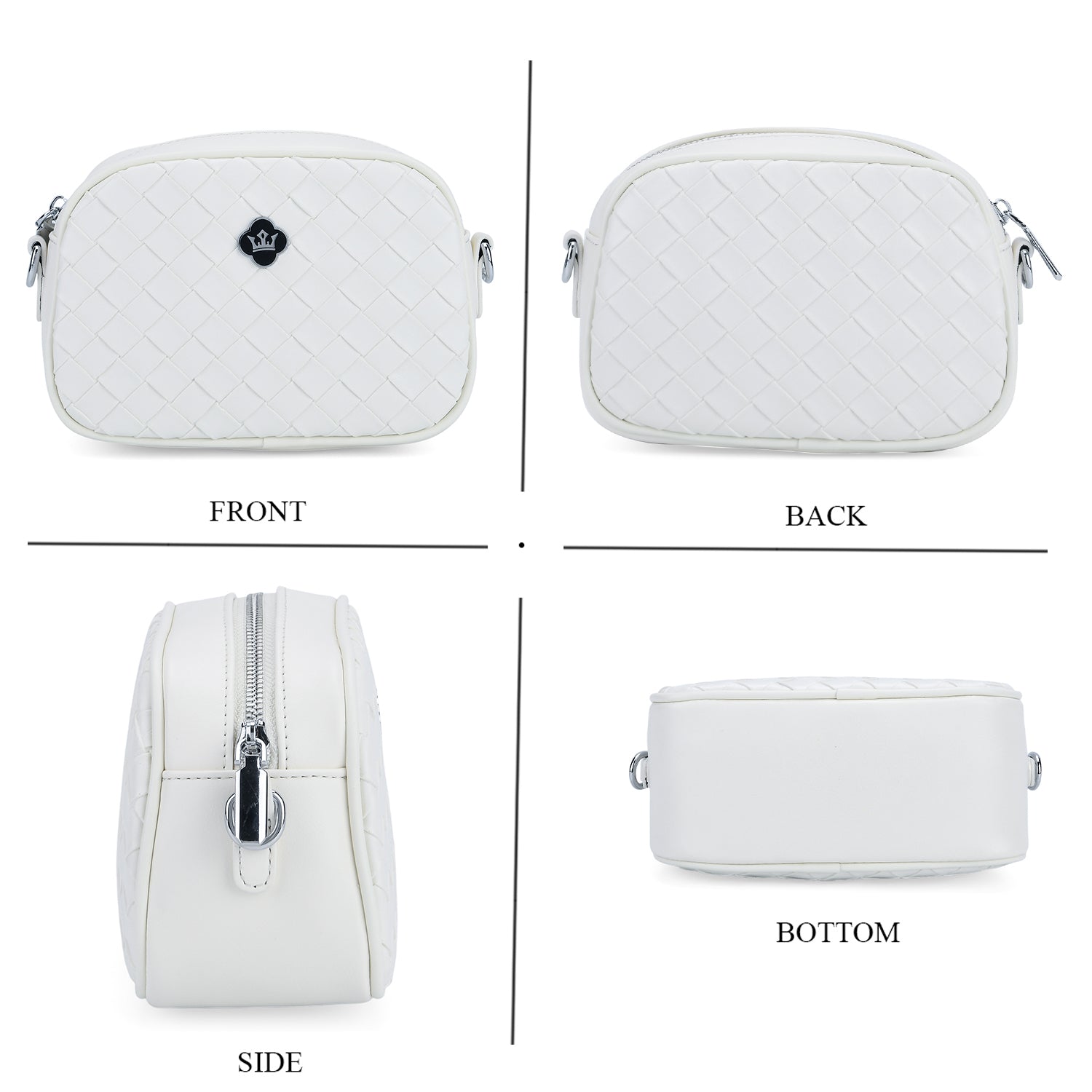 BIG BLACK FRIDAY DEAL - Genuine leather Crossbody Bag  - White_8224176_4