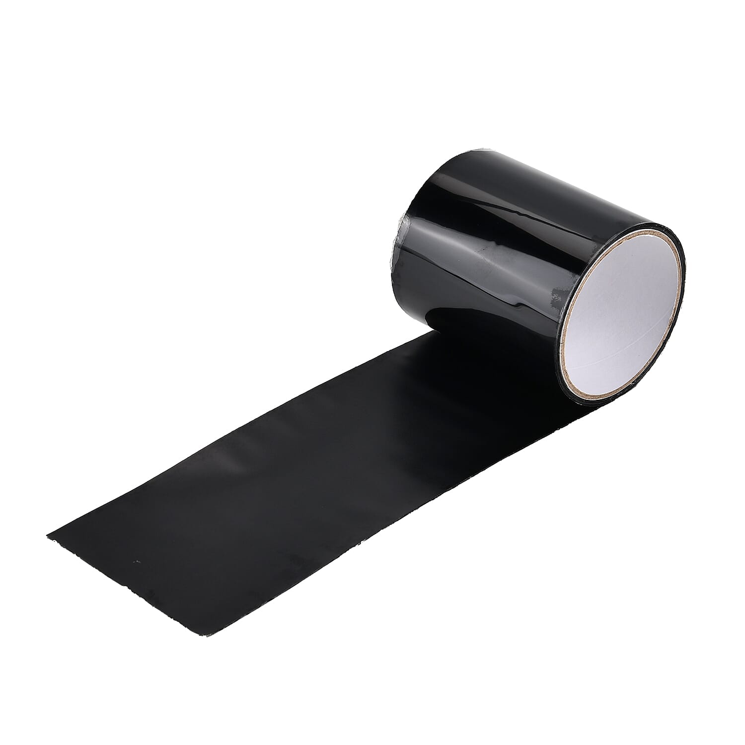 Set of 2 Heavy-Duty Flex Tape Rolls - Black - Transparent