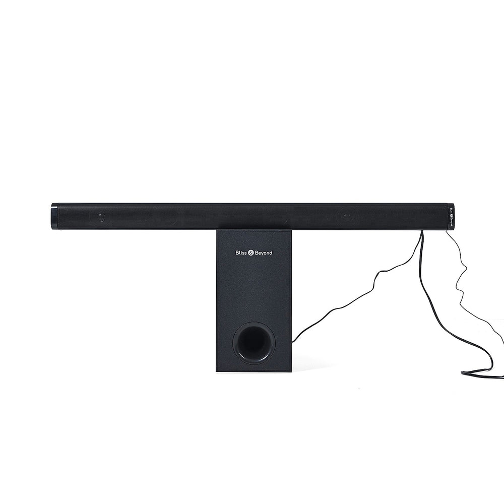 Bliss - Beyond Home Theatre Sound Bar with Wired Sonic Subwoofer - Black