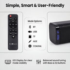 Bliss - Beyond Home Theatre Sound Bar with Wired Sonic Subwoofer - Black