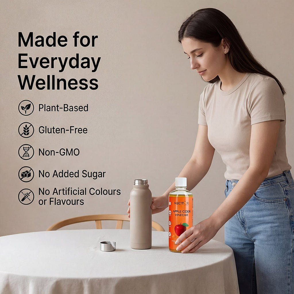 Raw Apple Cider Vinegar with Turmeric, Amla, Cinnamon - Black Pepper - Unfiltered ACV with The Mother - 473ml