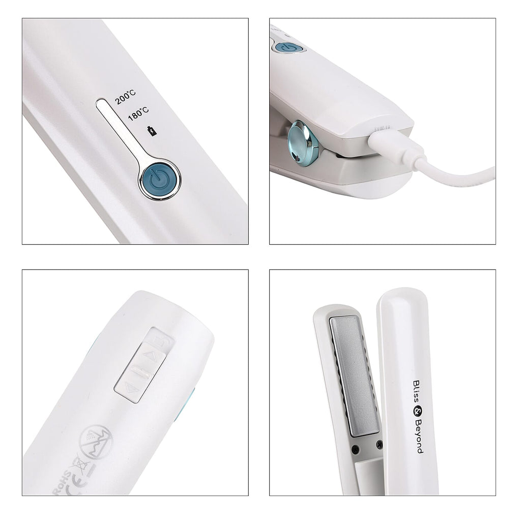 Bliss - Beyond Cordless Rechargeable Hair Straightener - Portable Travel Styler