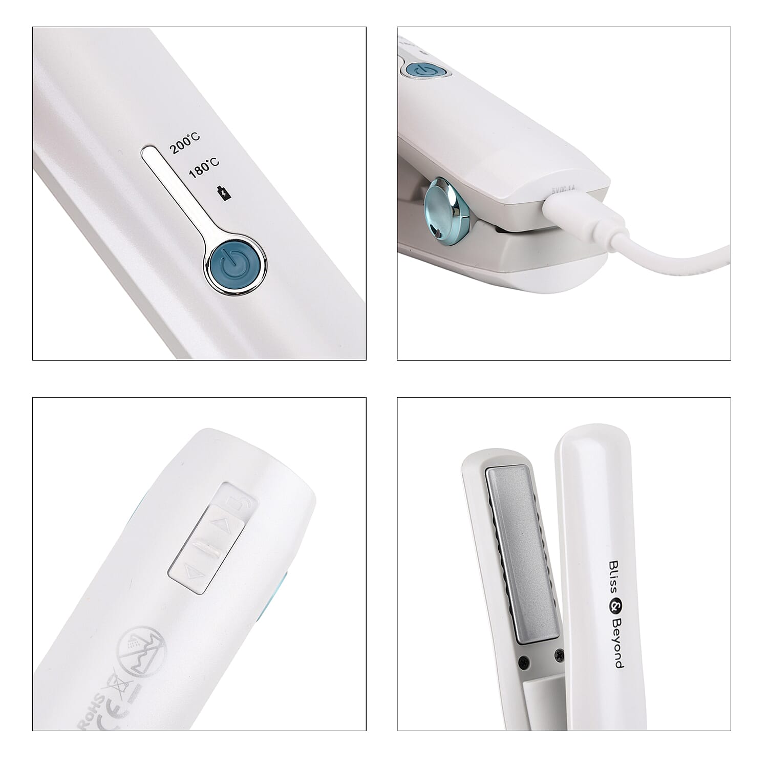 Bliss - Beyond Cordless Rechargeable Hair Straightener - Portable Travel Styler