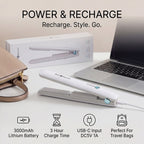 Bliss - Beyond Cordless Rechargeable Hair Straightener - Portable Travel Styler