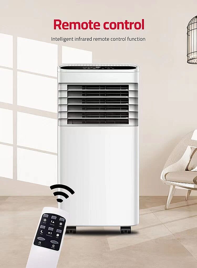 Remote Controlled Portable 4 in 1 Air Conditioner - Fan, Heater and Dehumidifier