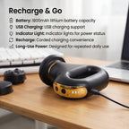 Bliss - Beyond Multifunctional EMS Massage Therapy Device Including 6 Massage Heads - Black - Gold