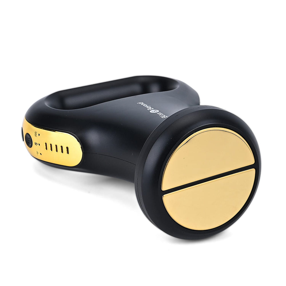 Bliss - Beyond Multifunctional EMS Massage Therapy Device Including 6 Massage Heads - Black - Gold