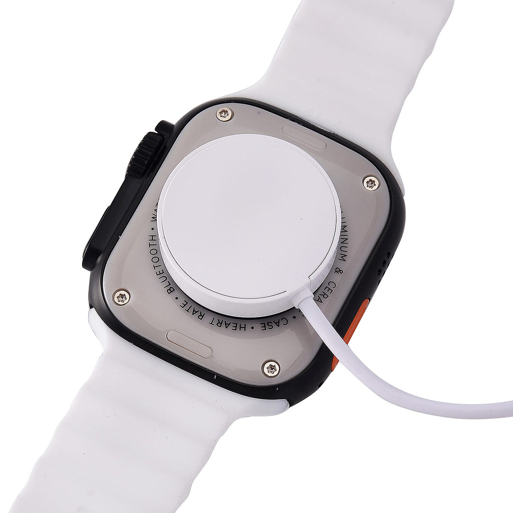 i20 Ultra 2 Max 10-in-1 Smartwatch Set with Earphones & 7 Straps - Black
