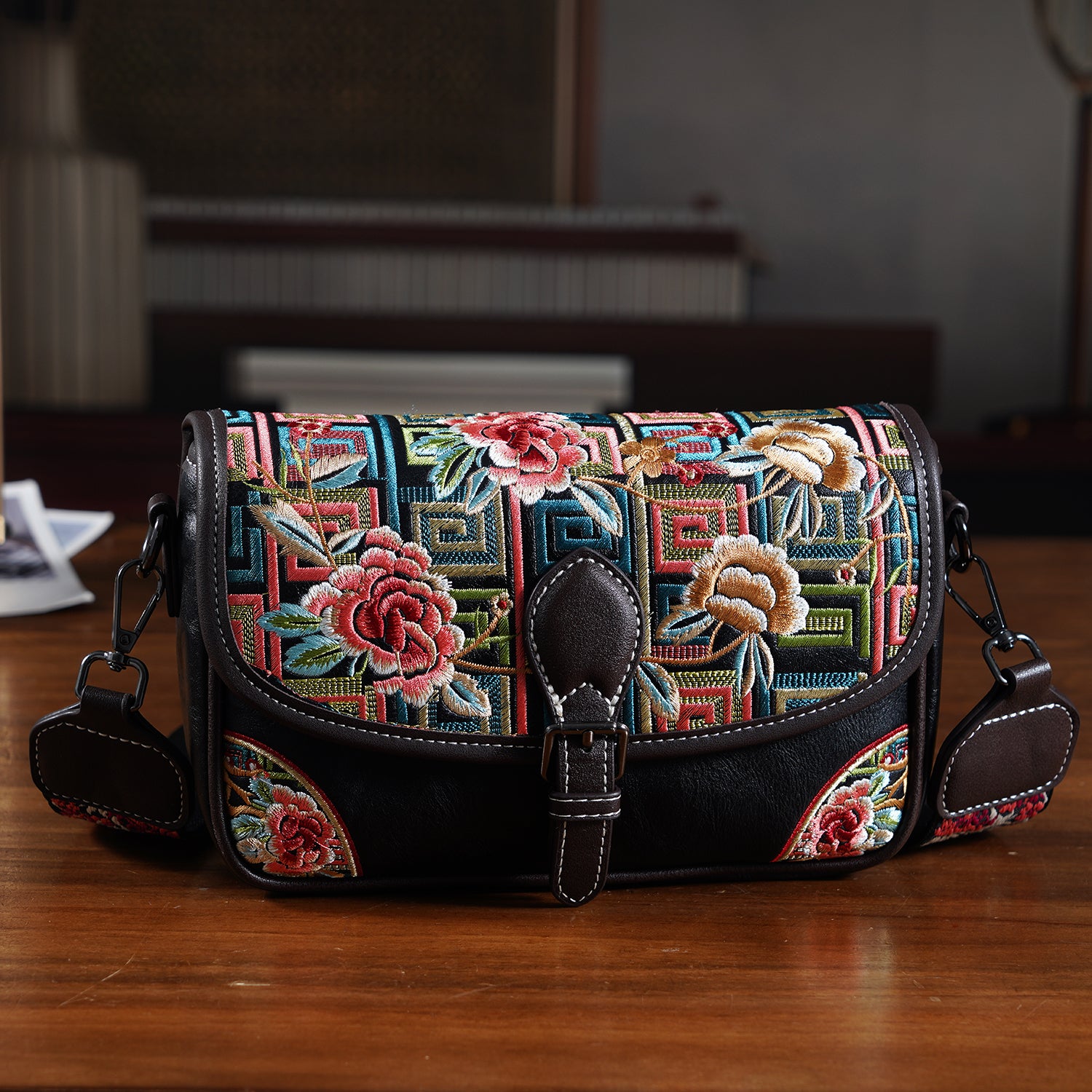 Crossbody Bag (Size - One Size) - Black & Blue_8231311_1