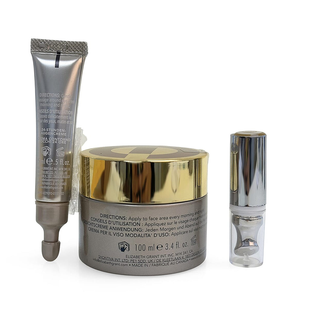 Elizabeth Grant Torricelumn Super Collection - Age Interception Face Cream 100 ml, Probiotic Eye Cream, 15 ml Tool Vibrating Head