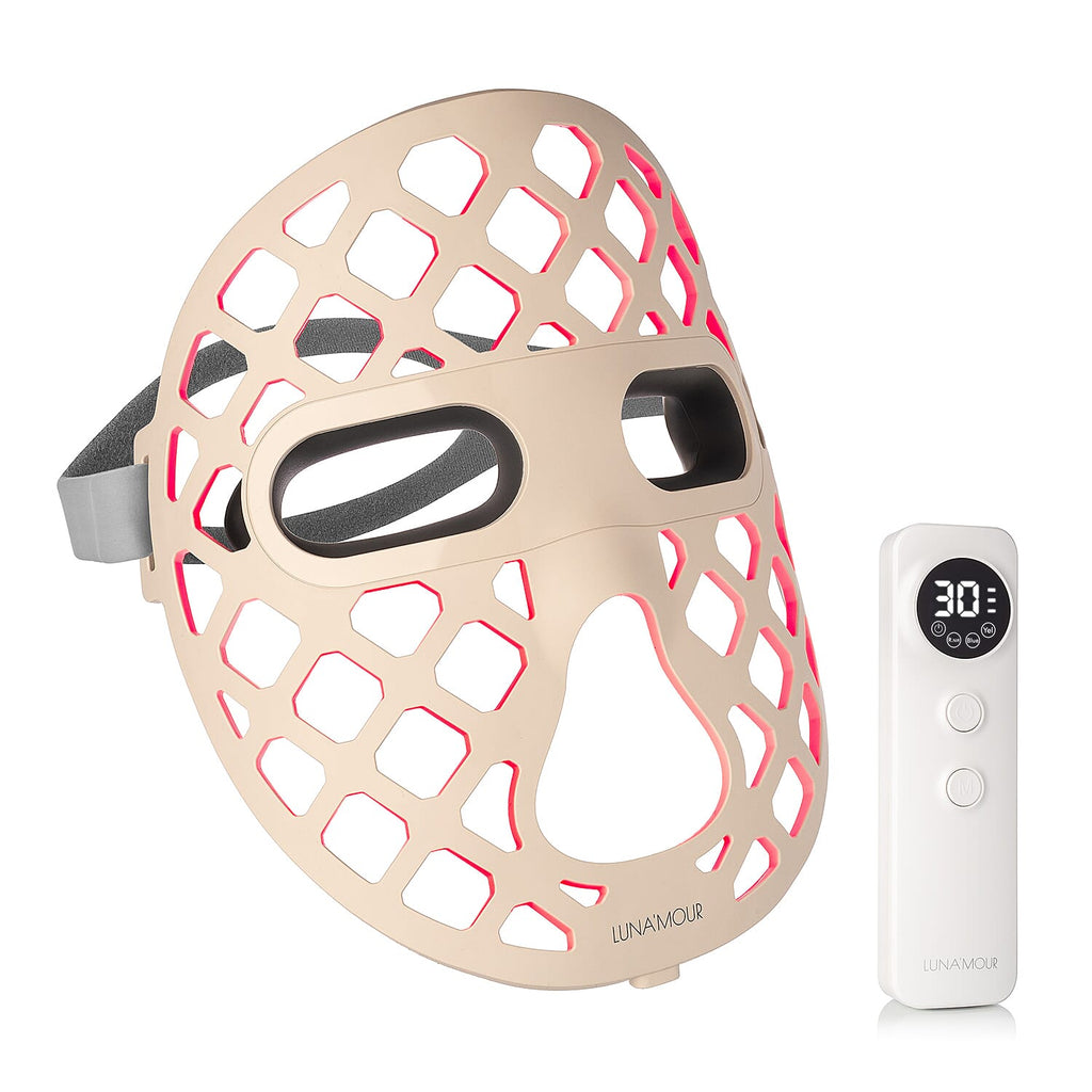 LunaMour AuraLux Advanced LED - Infrared Face Therapy Mask (Lifetime Warranty)