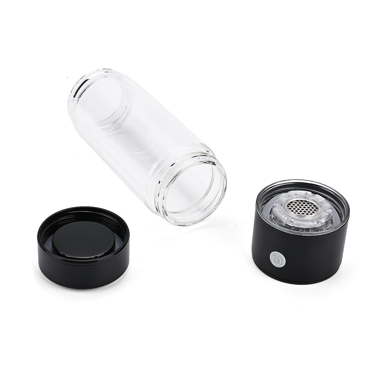 Bliss - Beyond Hydrogen-Rich Water Bottle - 420ml,Type-C Rechargeable - Silver