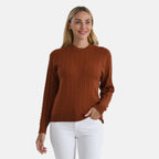 & Maisi Knitted Jumper (Size - Medium) - Orange & Orange_8237596