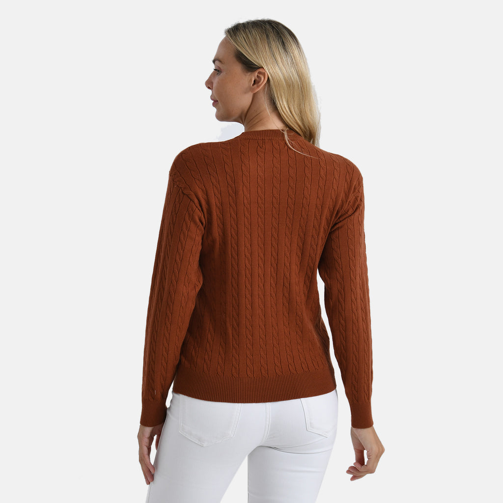 & Maisi Knitted Jumper (Size - Medium) - Orange & Orange_8237596_1