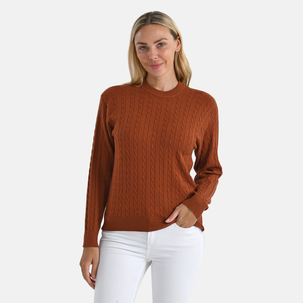 & Maisi Knitted Jumper (Size - Medium) - Orange & Orange_8237596_3