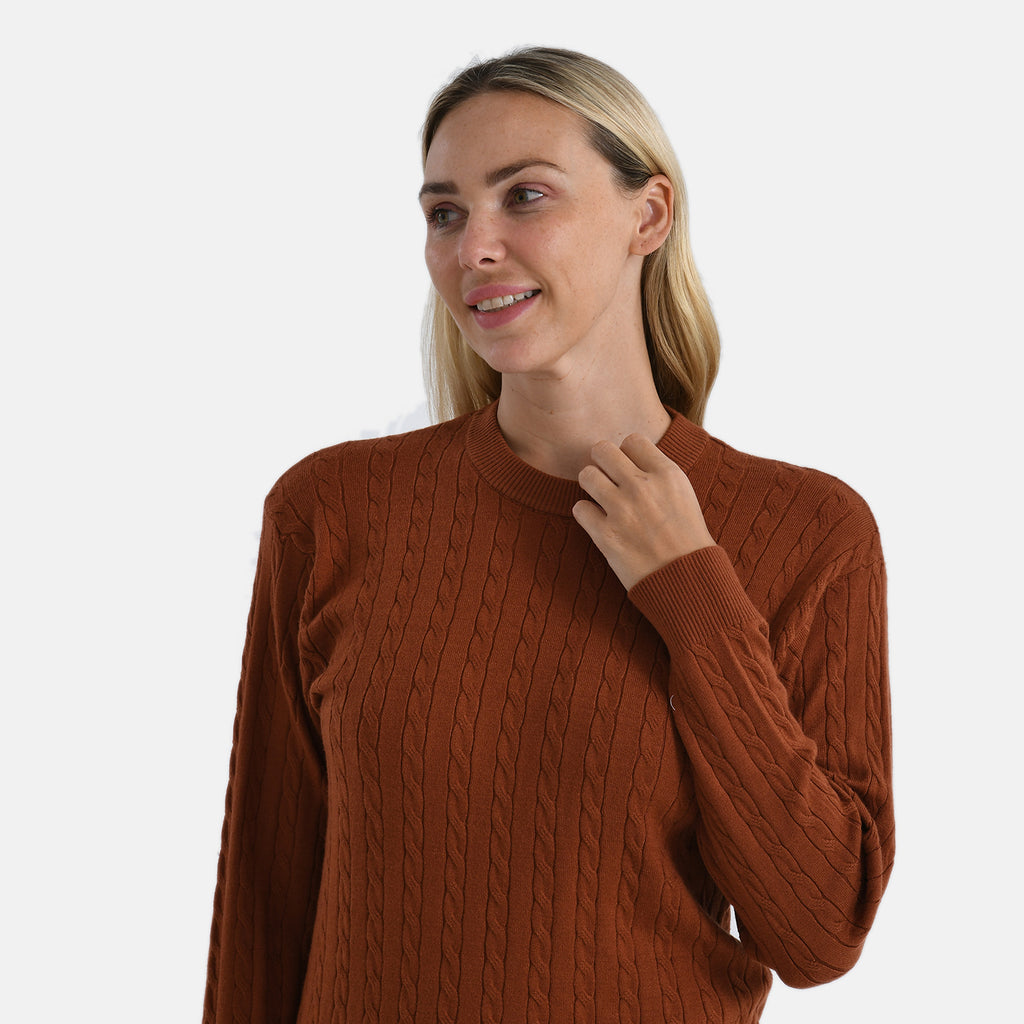 & Maisi Knitted Jumper (Size - Medium) - Orange & Orange_8237596_4