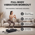 Bliss - Beyond Vibration Plate Exercise Machine with LED Touch Screen - Remote Control - 99 Speed Levels- Supports upto 28.50 Stones - 182 KGs