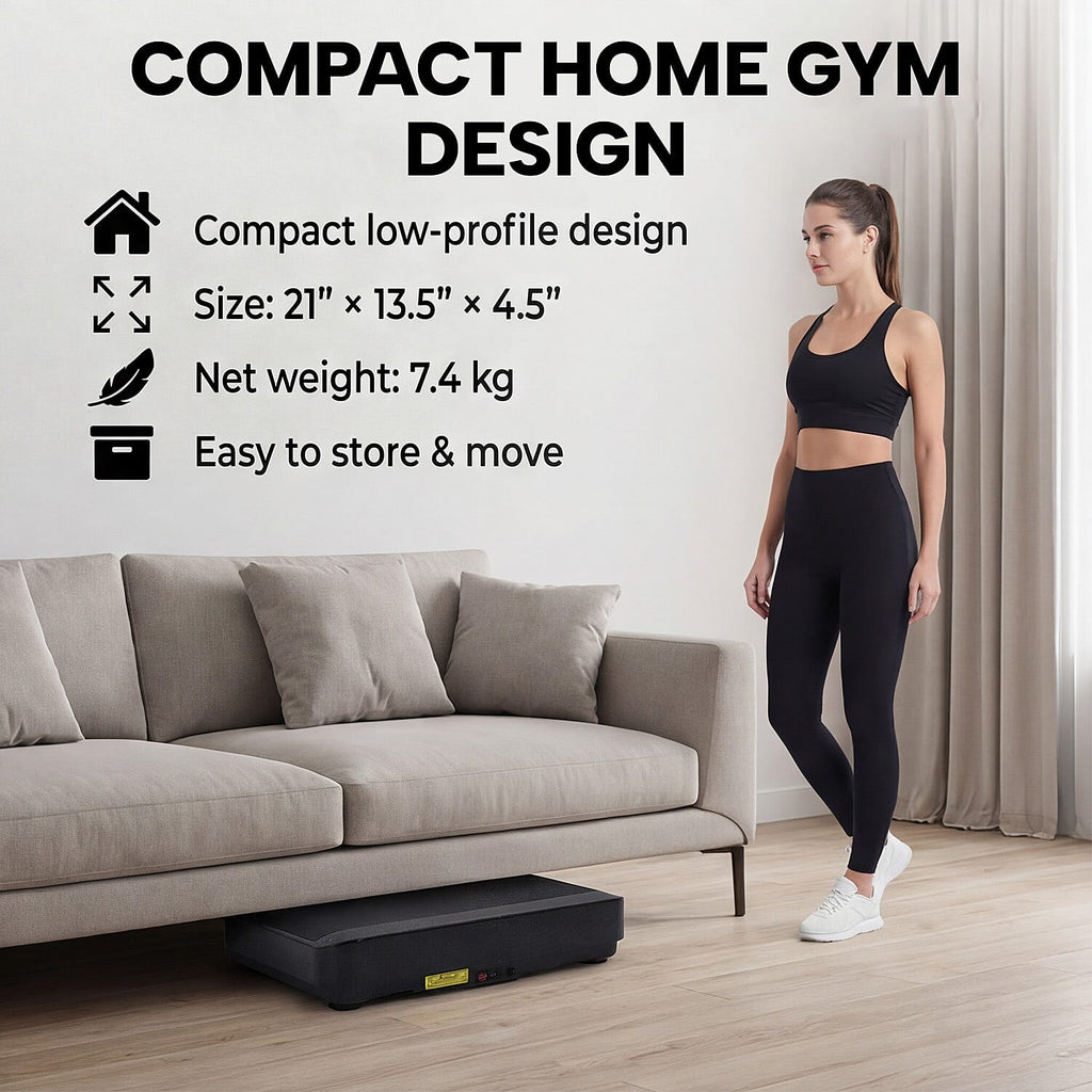 Bliss - Beyond Vibration Plate Exercise Machine with LED Touch Screen - Remote Control - 99 Speed Levels- Supports upto 28.50 Stones - 182 KGs