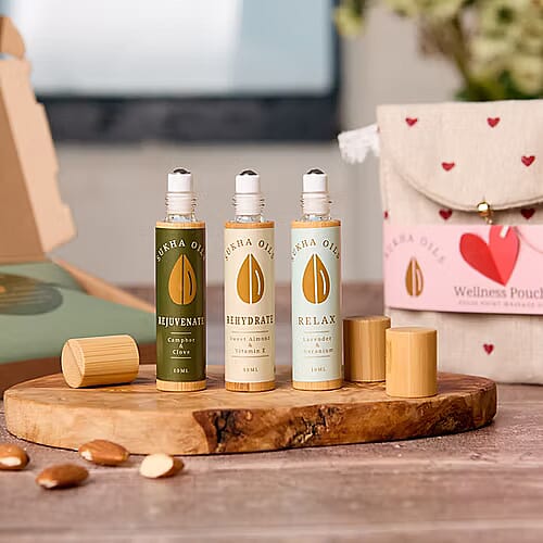 Sukha Wellness Pouch in Heart Design