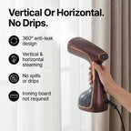 Bliss - Beyond Handheld Garment Steamer with 320ml Tank, Ceramic Plate - 3 Steam Levels (1780W) - Coffee
