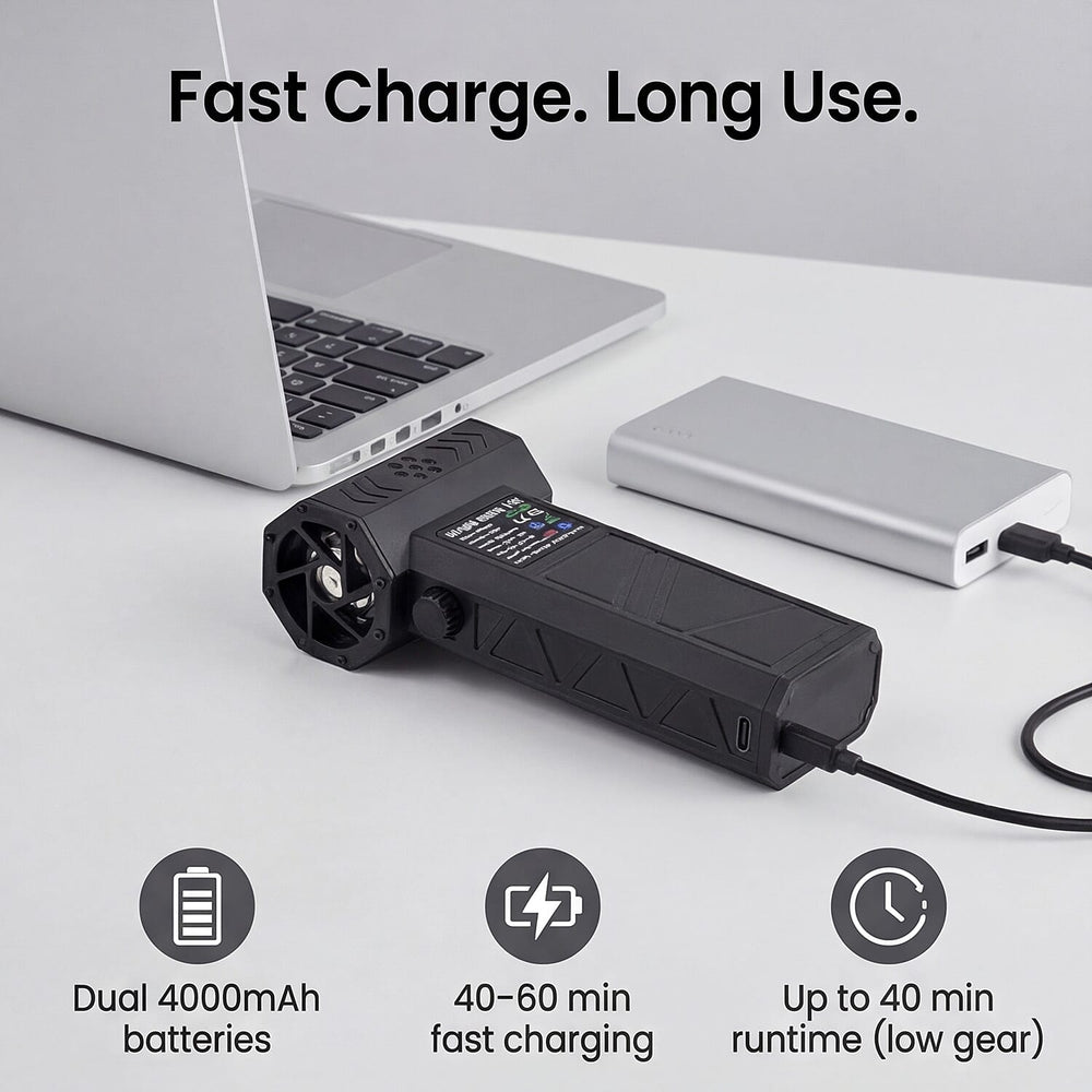 Bliss - Beyond Handheld Brushless Turbofan-Blower - Dual 4000mAh Battery - Black