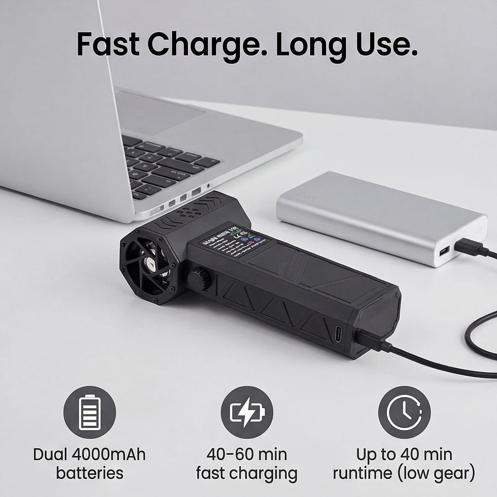 Bliss - Beyond Handheld Brushless Turbofan-Blower - Dual 4000mAh Battery - Black