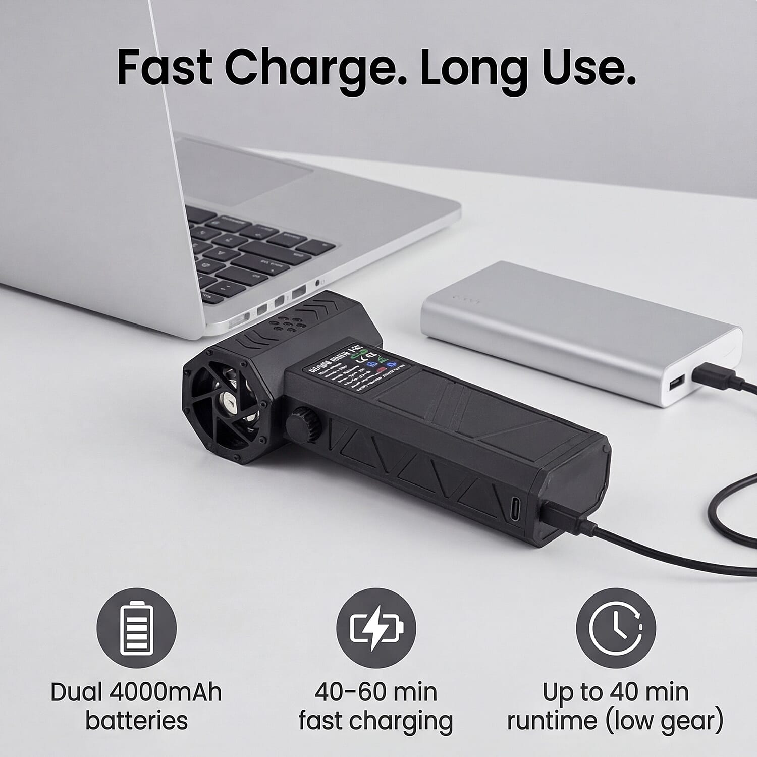 Bliss - Beyond Handheld Brushless Turbofan-Blower - Dual 4000mAh Battery - Black
