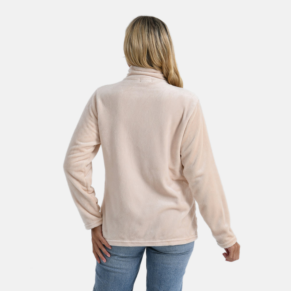 Styled By Patterned Coat (Size - Medium) - Beige_8245351_1