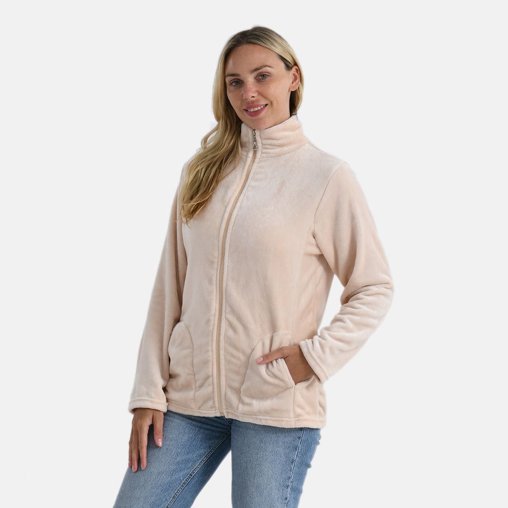Styled By Patterned Coat (Size - Medium) - Beige_8245351_2