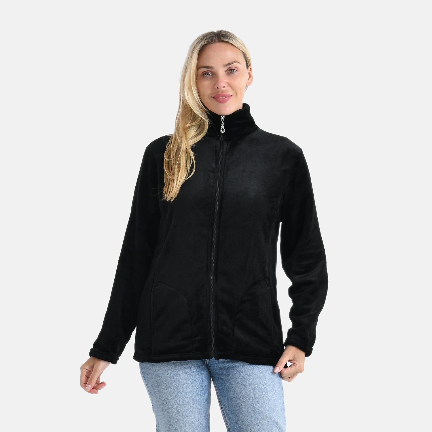 Styled By Patterned Coat (Size - Large) - Black_8245356