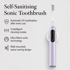 Lab Life Sonic Toothbrush with UV Sanitisation Including Brush Heads - Purple (Lifetime Warranty)